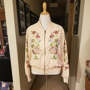 Glamorous Brand Embroidered Bomber Jacket NWOT